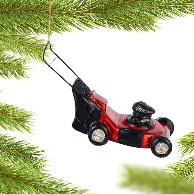 holiday personalized lawn mower christmas ornament – Christmas ornament, holiday tree decoration or gift