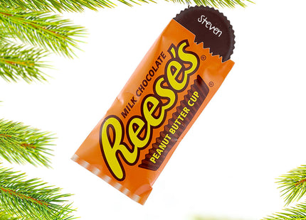 keepsake personalized reese's peanut butter cup christmas ornament – Christmas ornament, holiday tree decoration or gift