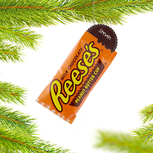 keepsake personalized reese's peanut butter cup christmas ornament – Christmas ornament, holiday tree decoration or gift