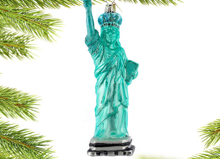 engraved personalized new york city statue of liberty christmas ornament – Christmas ornament, holiday tree decoration or gif