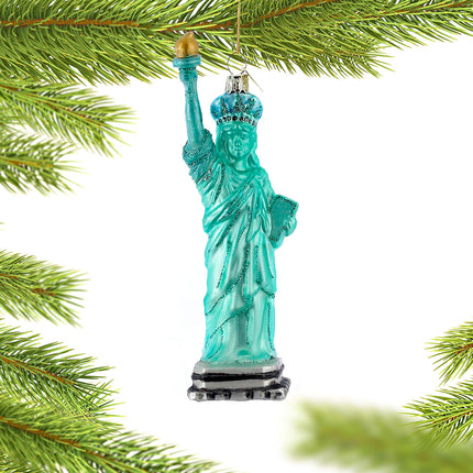 engraved personalized new york city statue of liberty christmas ornament – Christmas ornament, holiday tree decoration or gif