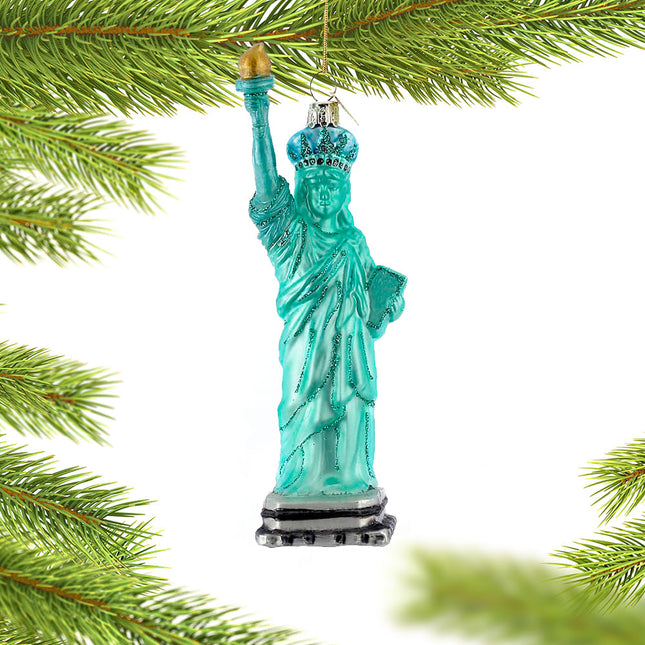 engraved personalized new york city statue of liberty christmas ornament – Christmas ornament, holiday tree decoration or gif