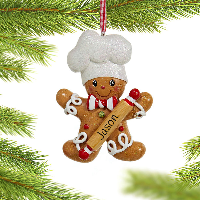 keepsake personalized sweet gingerbread boy christmas ornament – Christmas ornament, holiday tree decoration or gift