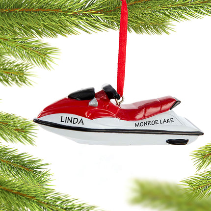 custom personalized watercraft christmas ornament – Christmas ornament, holiday tree decoration or gift