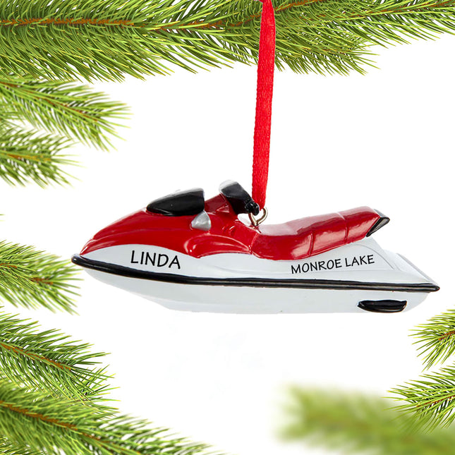 custom personalized watercraft christmas ornament – Christmas ornament, holiday tree decoration or gift