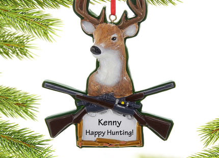 keepsake personalized deer hunting rifles christmas ornament – Christmas ornament, holiday tree decoration or gift
