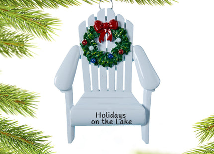 custom personalized adirondack chair christmas ornament – Christmas ornament, holiday tree decoration or gift