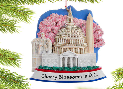 custom personalized washington d.c. scene christmas ornament – Christmas ornament, holiday tree decoration or gift