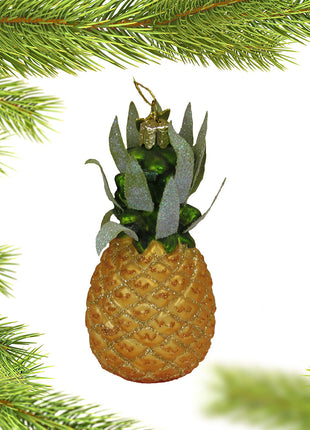 Tropical Pineapple Ornament  by KURT ADLER Ornament