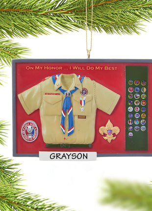 Eagle Scout Shadow Box Ornament  by KURT ADLER Ornament