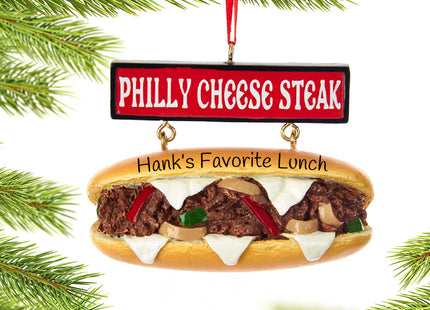 personalized personalized cheese steak sandwich christmas ornament – Christmas ornament, holiday tree decoration or gift
