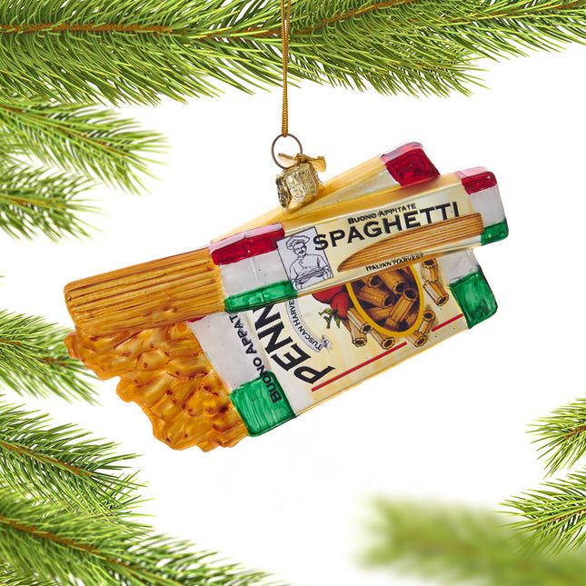 engraved personalized pasta boxes christmas ornament – Christmas ornament, holiday tree decoration or gift