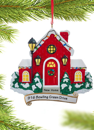 New Home Red House Ornament  by KURT ADLER Ornament