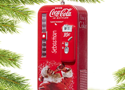 personalized personalized coke santa vending machine christmas ornament – Christmas ornament, holiday tree decoration or gift