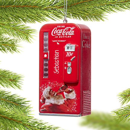 personalized personalized coke santa vending machine christmas ornament – Christmas ornament, holiday tree decoration or gift