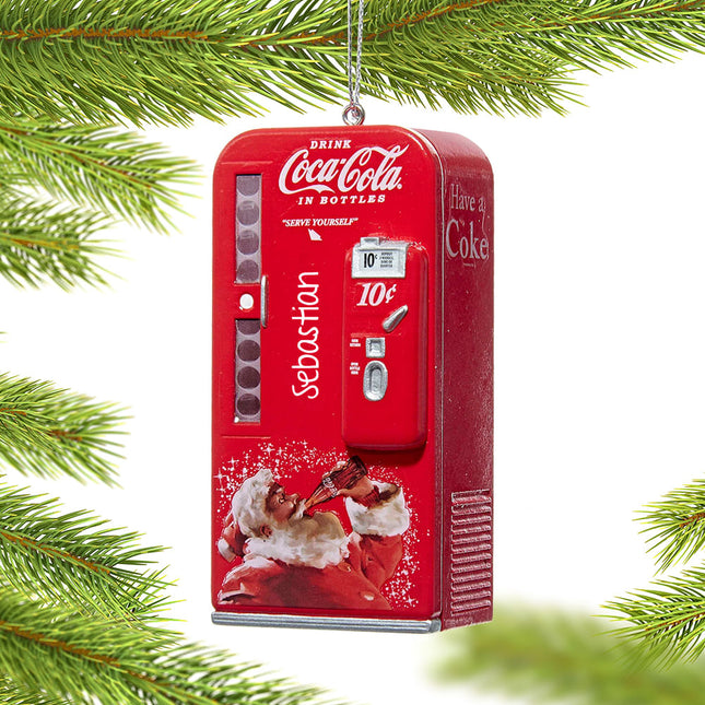 personalized personalized coke santa vending machine christmas ornament – Christmas ornament, holiday tree decoration or gift
