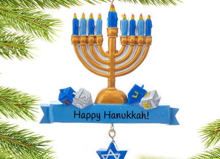 engraved personalized hanukkah ornament christmas ornament – Christmas ornament, holiday tree decoration or gift