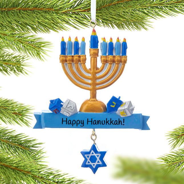 engraved personalized hanukkah ornament christmas ornament – Christmas ornament, holiday tree decoration or gift