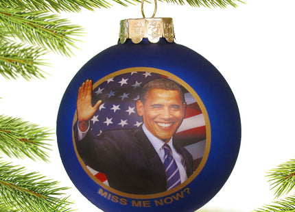 engraved personalized obama glass ball christmas ornament – Christmas ornament, holiday tree decoration or gift
