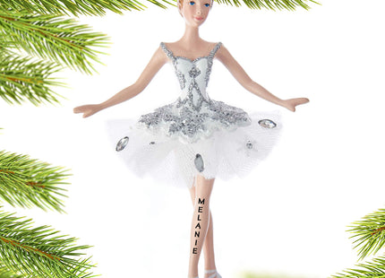 personalized personalized snow queen ballerina christmas ornament – Christmas ornament, holiday tree decoration or gift