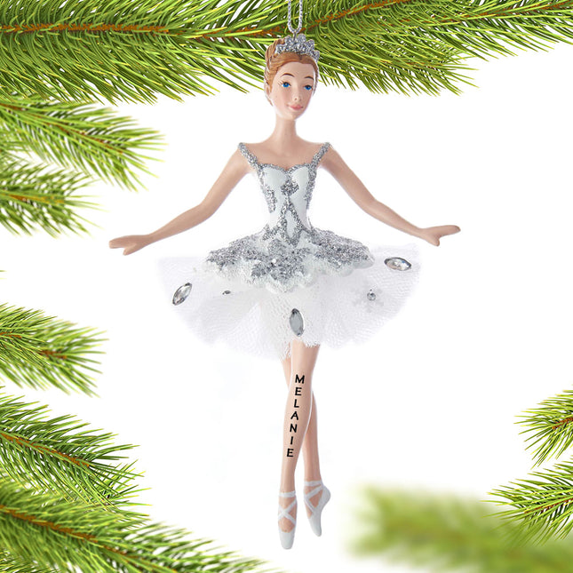 personalized personalized snow queen ballerina christmas ornament – Christmas ornament, holiday tree decoration or gift
