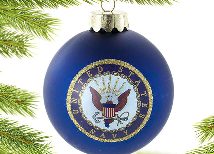 keepsake personalized navy glass ball ornament christmas ornament – Christmas ornament, holiday tree decoration or gift