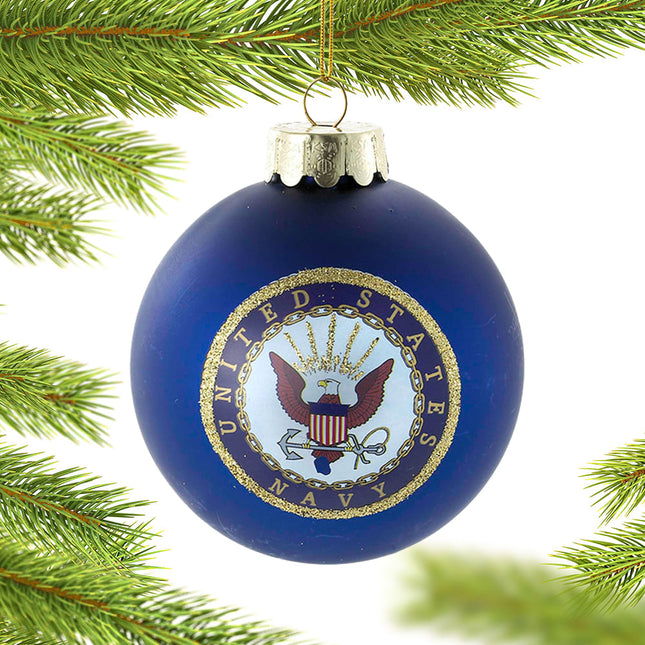 keepsake personalized navy glass ball ornament christmas ornament – Christmas ornament, holiday tree decoration or gift