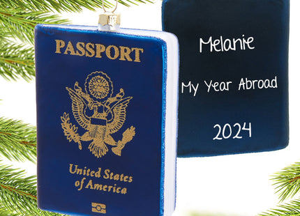 keepsake personalized passport christmas ornament – Christmas ornament, holiday tree decoration or gift