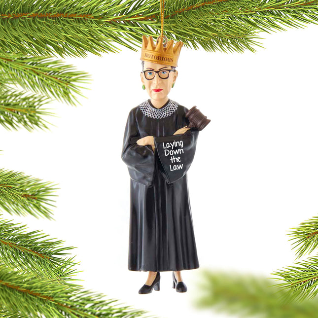 custom personalized ruth bader ginsburg christmas ornament – Christmas ornament, holiday tree decoration or gift