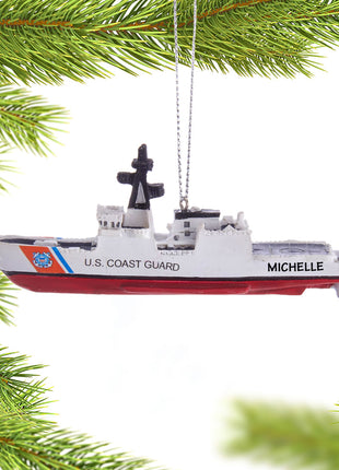 U.S. Coast Guard Ship Ornament  by KURT ADLER Ornament