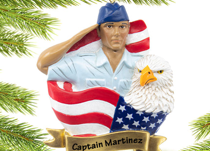 decorative personalized usaf soldier christmas ornament – Christmas ornament, holiday tree decoration or gift