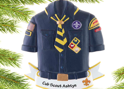 holiday personalized cub scout christmas ornament – Christmas ornament, holiday tree decoration or gift