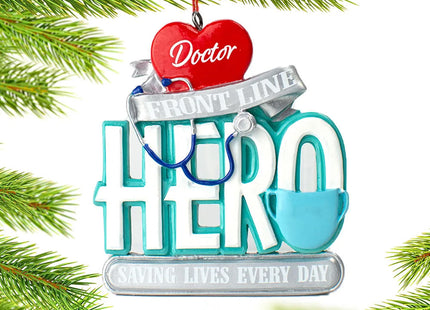 decorative personalized doctor christmas ornament – Christmas ornament, holiday tree decoration or gift