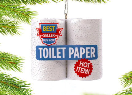 decorative personalized toilet paper christmas ornament – Christmas ornament, holiday tree decoration or gift