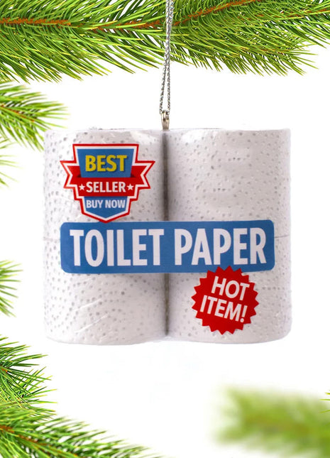 Toilet Paper Ornament  by KURT ADLER Ornament