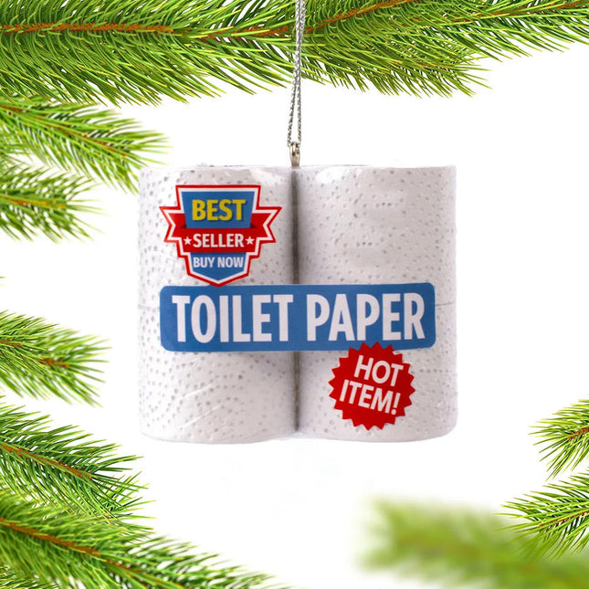 decorative personalized toilet paper christmas ornament – Christmas ornament, holiday tree decoration or gift