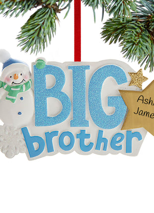 Big Brother Snowman Ornament  by KURT ADLER Ornament