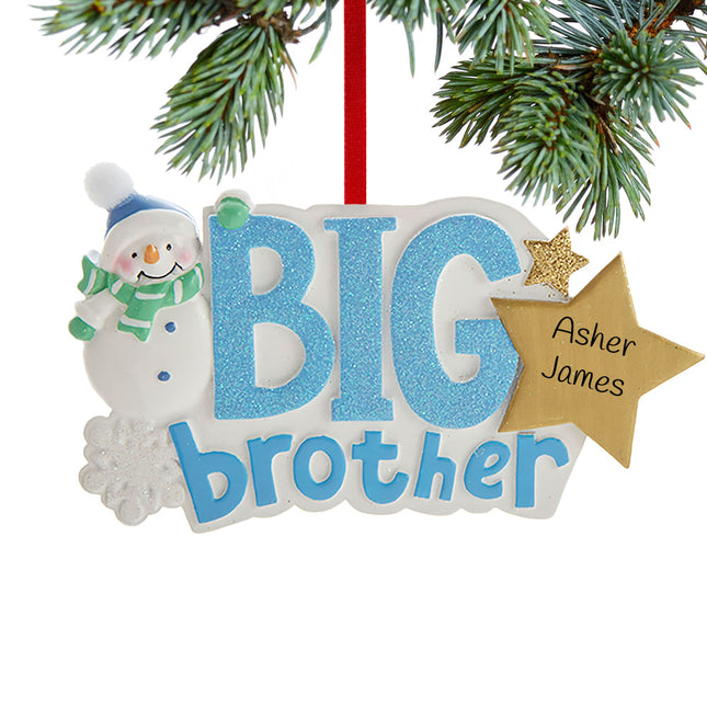 Big Brother Snowman Ornament