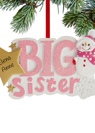 Big Sister Snowman Ornament  by KURT ADLER Ornament