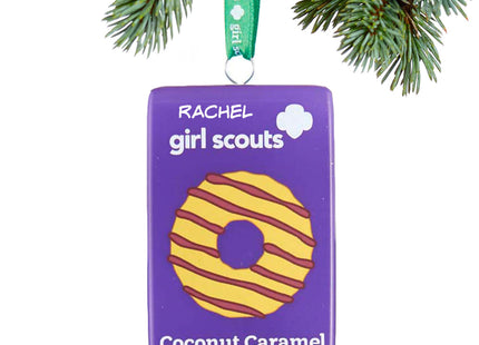 engraved personalized girl scouts of usa coconut caramel christmas ornament – Christmas ornament, holiday tree decoration or 