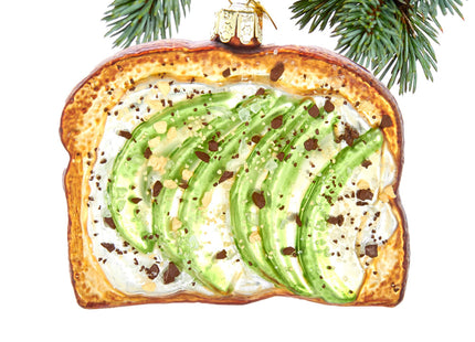 keepsake avocado toast christmas ornament – Christmas ornament, holiday tree decoration or gift