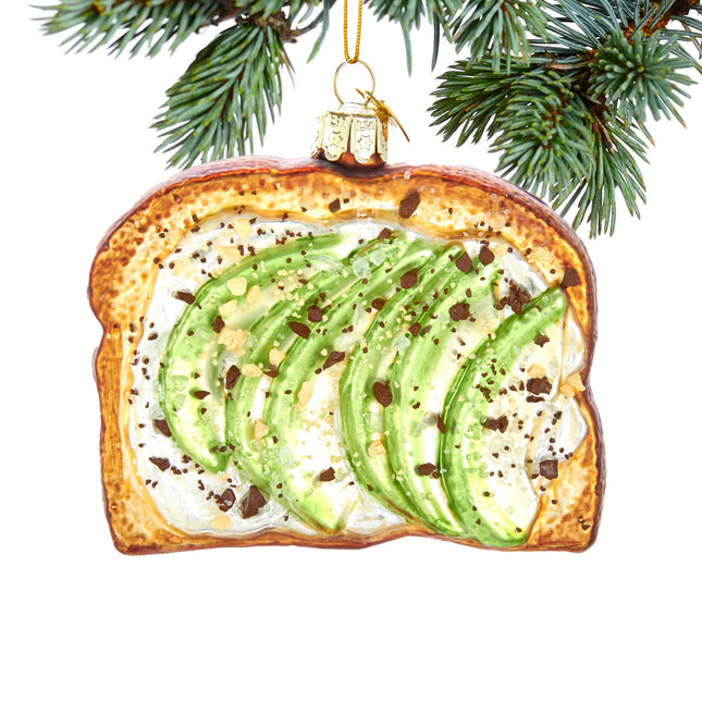 keepsake avocado toast christmas ornament – Christmas ornament, holiday tree decoration or gift