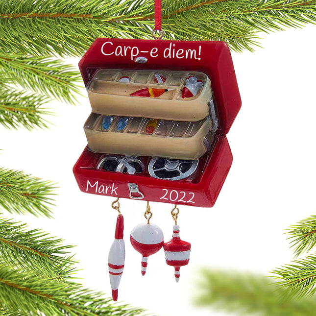 keepsake personalized tackle box christmas ornament – Christmas ornament, holiday tree decoration or gift