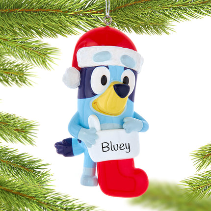 engraved personalized bluey christmas ornament – Christmas ornament, holiday tree decoration or gift