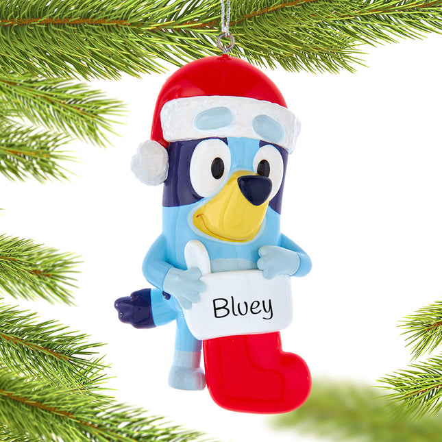 engraved personalized bluey christmas ornament – Christmas ornament, holiday tree decoration or gift
