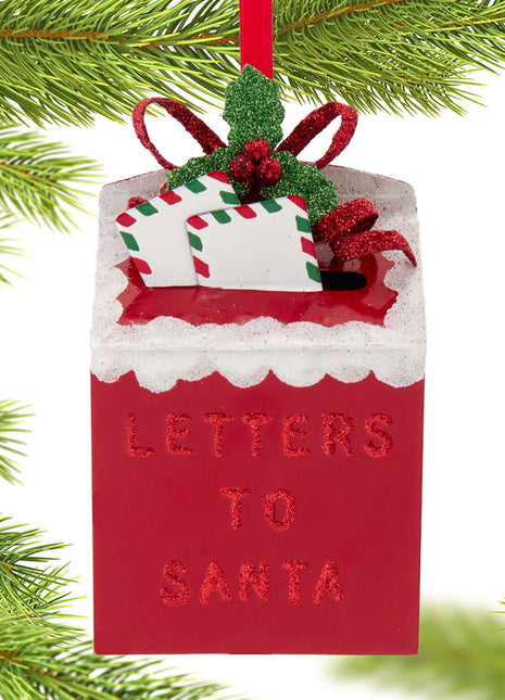 Letters To Santa Mailbox Ornament  by KURT ADLER Ornament