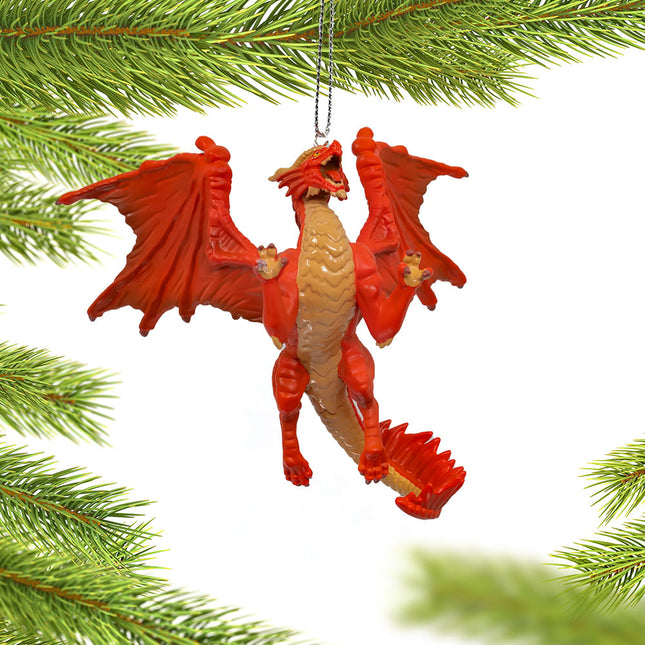 personalized red dragon christmas ornament – Christmas ornament, holiday tree decoration or gift
