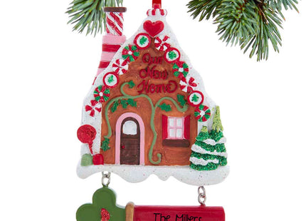 keepsake personalized gingerbread new home christmas ornament – Christmas ornament, holiday tree decoration or gift
