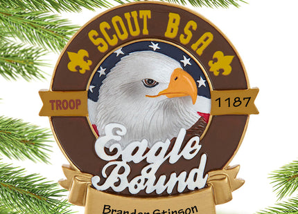 keepsake personalized boy scouts of america eagle bound christmas ornament – Christmas ornament, holiday tree decoration or g