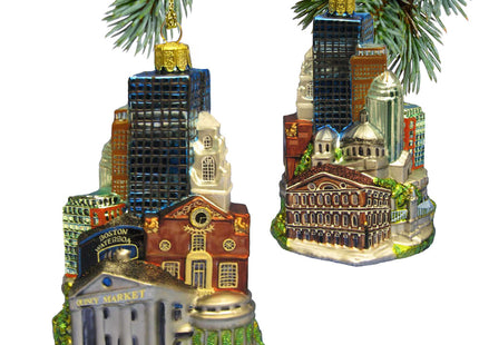 decorative personalized quincy market boston scene christmas ornament – Christmas ornament, holiday tree decoration or gift